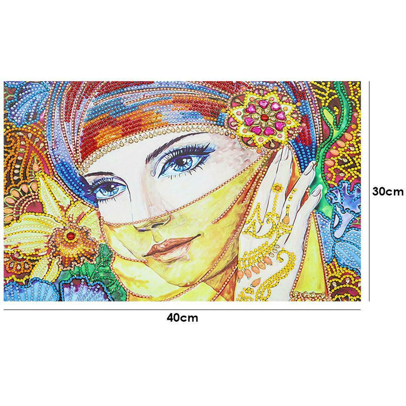 5D DIY Special Shaped Diamond Painting Beauty Cross Stitch Mosaic Kit Decor