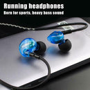 3.5mm Wired Deep Bass Earphones Call Music Sports Headphone with Microphone