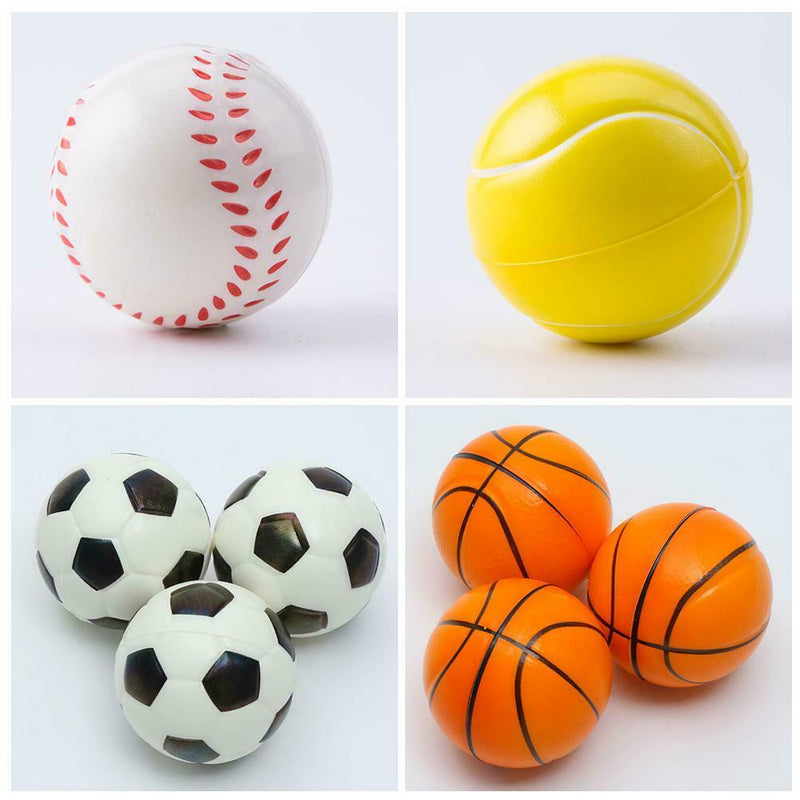 12pcs/Lot Squeeze Ball Stress Relax Emotional Hand Exercise Balls Kids Toys