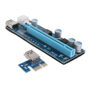 PCI-E 1X to 16X Riser Card Extender Adapter + USB3.0 Cable 15Pin-6Pin Cable