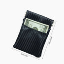 Men Women Leather Coin Purse Card Wallet Metal Spring Closure Small Change Bag