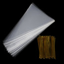 100X clear cone shape cellophane bags candy popcorn flower packing bag weddingM&