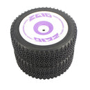 RC Tire 2Pcs Wheel Tyres Rubber Front Tires for Wltoys 124019 1/12 Scale RC