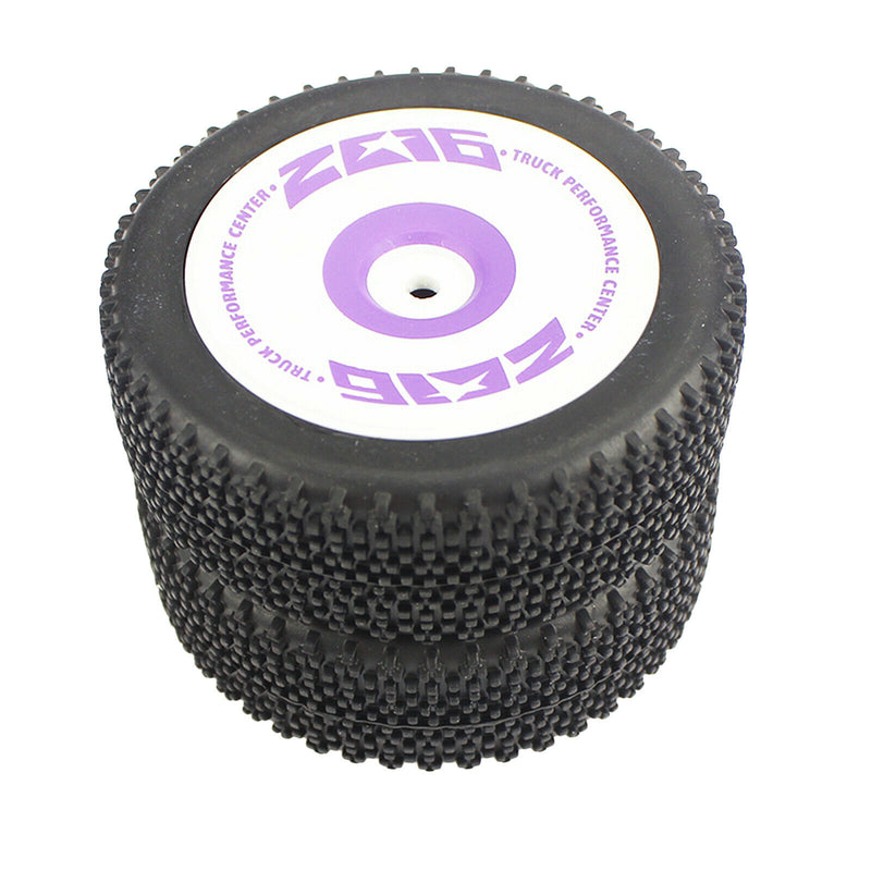 RC Tire 2Pcs Wheel Tyres Rubber Front Tires for Wltoys 124019 1/12 Scale RC