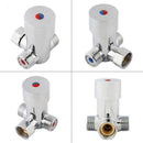 G1/2 Hot Cold Water Mixing Valve Thermostatic Mixer Temperature Control for K9K4