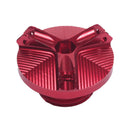 Motorcycle Oil Cap Cover Engine Nut Cap Cover for Kawasaki 2018 2019 Red