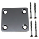 Mini Style Neck Plate for Fender ST Electric Guitar Bass Replacement - Black