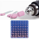 100pcs Abrasive Mounted Stone Point Grinding Head Wheel For Rotary DIY Tool