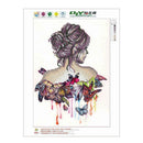 2pcs 5D DIY Diamond Painting Beauty Cross Stitch Embroidery Home Mosaic Kit