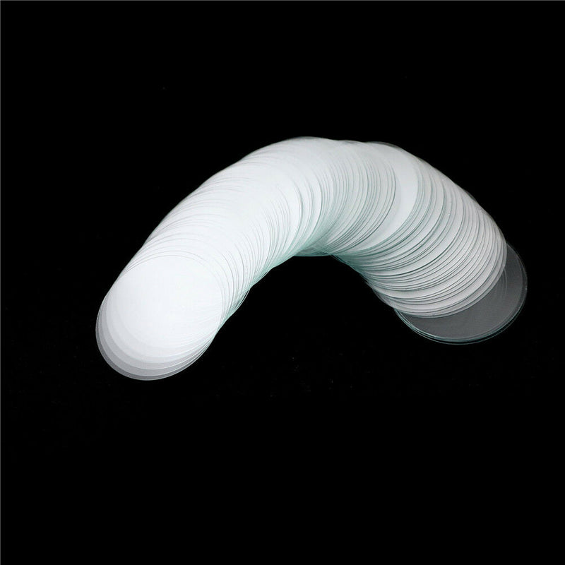 100Pcs Circular Round Microscope Slide Coverslip Cover Glass Diameter 25mm  Nw
