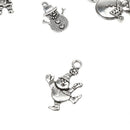 10x Multi Style Snowflake Snowman Christmas Charms Pendants for DIY Jewelry