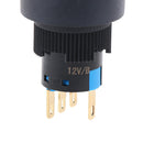 IP67 Vandal Proof Push Button Switch With LED Illumination 22mm Panel Dash