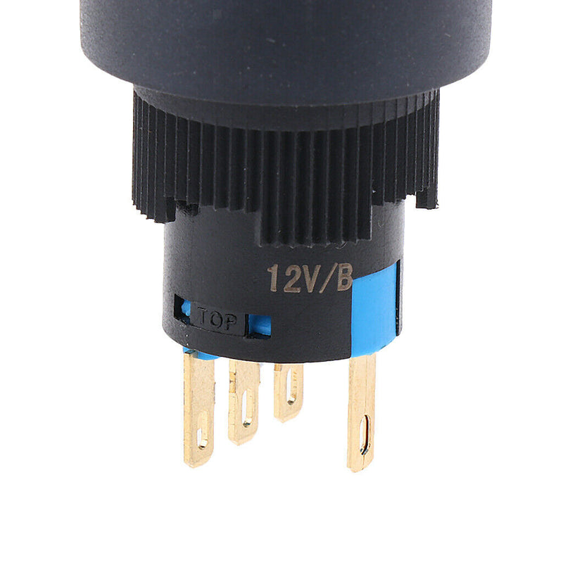 IP67 Vandal Proof Push Button Switch With LED Illumination 22mm Panel Dash