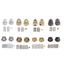 Black Round Metal Clasp Turn Lock for DIY Handbag Bag Purse Making Supplies