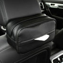 Leather Tissue Box Cover Car Back Seat Headrest Paper Napkin Holder Organiser
