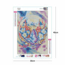 5D DIY Full Drill Square Diamond Painting Flower Butterfly Cross Stitch Kit