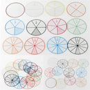 12pc Math Fraction Circles for Children Kids Student School EducationalToyGiftMO