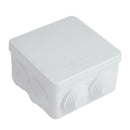 ABS IP55 Waterproof Square Junction Box Plain Press on Lid 85x85x50mm B1Y3