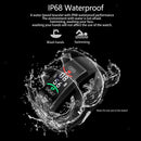 Temperature Measurement Blood Pressure Monitoring Fitness Tracker Black