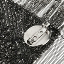 1 Pair Women Fashion Beads Tassel Punk Brooch Epaulet Shoulder Board Mark