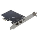 PCI Express x1 PCI-E FireWire 1394a IEEE1394 Controller Card 3 Port For Des