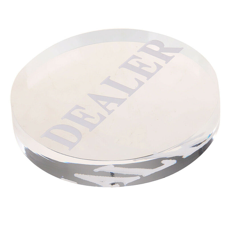 Acrylic Poker Dealer Button Poker Game Pressing Poker Cards Game Guard 56mm