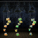 Solar Bee Wind Chimes, Color-Changing Moving Rotating Wind Chime Waterproof
