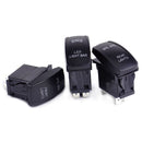 3x 5-Pin Front Rear LED Light Backlit Rocker Switch On-Off fit for Boat TruckUTV