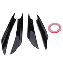 4x Universal Black Front Bumper Lip Splitter Spoiler Car Body Kits