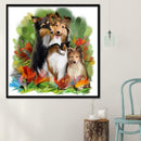5D DIY Full Drill Diamond Painting Cute Dogs Cross Stitch Embroidery Kits