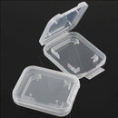 10x Transparent Standard SD SDHC Memory Card Case Holder Box Plastic Tack Supply