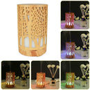 100ml Wood Grain Aroma Essential Oil Diffuser Ultrasonic Air Humidifier (US