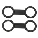 2 Pieces Snorkel Strap Keeper Lock Kit Clip Diving Accessories Silicone