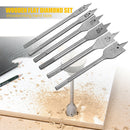 6pcs/set 10mm-25mm Wood Drilling Flat Drill Woodworking Spade Drill Bits