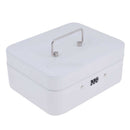 Small Cash Box Piggy Bank Money Box With Combination Lock For Security White