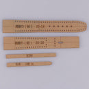 4 Sets Leathercraft Acrylic Watch Strap Band Stencil Template 20-18/18-16mm