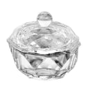 2pcs Glass Crystal Bowl Cup Dappen Dish Arcylic Nail Art Liquid Powder Con HYK