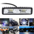 6 Inch 48W 16 LED Work Light Flood Beam Bar Car SUV OffRoad Driving Fog LampsJ,a