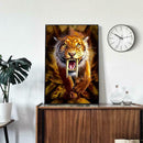5D DIY Full Drill Diamond Painting Fierce Tiger Cross Stitch Embroidery Kit