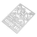 Thinking Of You Cutting Die Stencil DIY Scrapbook Embossing Paper Card Gift