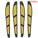 4Pcs/set Yellow Car Door Edge Guard Strip Protector Anti-collision Trim Stick-OZ