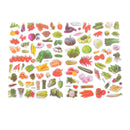 5 Sheets Various Vegetables Bubble Stickers Cartoon Scrapbooking Stickers  JR