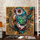5D DIY Diamond Painting Owl Rhinestone Kit Full Square Wall Picture (F043)