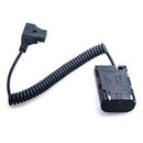 D-Tap To Lp-E6 Dummy Battery Adapter Power Coiled Cable For Smallhd 501/502