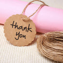 50Pcs Flower KRAFT TAG Swing Paper Blank Brown PartyAccessories Tools Gift