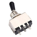 1Pc Guitar 3 Way Toggle Switch, Metal Enclosed 3 Way Selector Switch With B