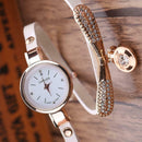 Fashion Luxury Rhinestone Bracelet Women Top Quartz Casual Watch White A