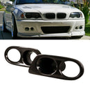Real Carbon Fog Light Cover Surrounds Air Duct for Bmw 3 Series E46 M3 01-0