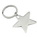 10 Pieces Star Keychain Keyring Zinc Alloy Star Shaped Keychains Metal Keyr T3U2