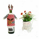2pcs Fancy Wine Bottle Cover Xmas Santa Table Decor Christmas Bottle Cap Party
